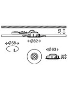 Briloner 7209-016 LED Einbauleuchten Set Weiß rund 5W IP23 5W schwenkbar inkl. Leuchtmittel