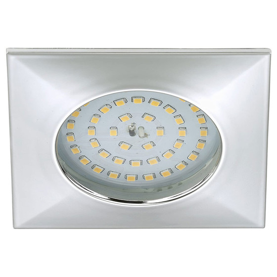 Briloner 7207-018 LED Einbauleuchten Set Chrom eckig 10,5W IP44 inkl. Leuchtmittel