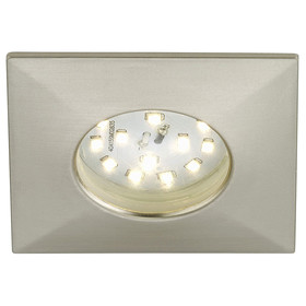 Briloner 7235-012 LED Einbaulechten Set Nickel matt eckig...