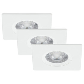 Briloner 7281-036 LED Einbauleuchten Set Weiß eckig...