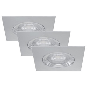 Briloner 7281-034 LED Einbauleuchten Set Titan eckig 3x5W...