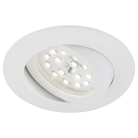 Briloner 7232-016 LED Einbauleuchten Set Weiß rund 5,5W IP23 schwenkbar Dimmbar inkl. Leuchtmittel
