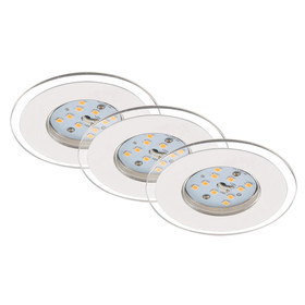 Briloner 7257-036 LED Einbauleuchten Set Weiß rund...