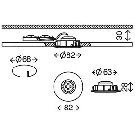 Briloner 7209-011 LED Einbauleuchten Set Silber rund 5W IP23 schwenkbar inkl. Leuchtmittel