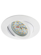 Briloner 7260-016 LED Einbauleuchten Set Weiß rund 5W IP23 schwenkbar CCT warmweiß - kaltweiß inkl. Leuchtmittel