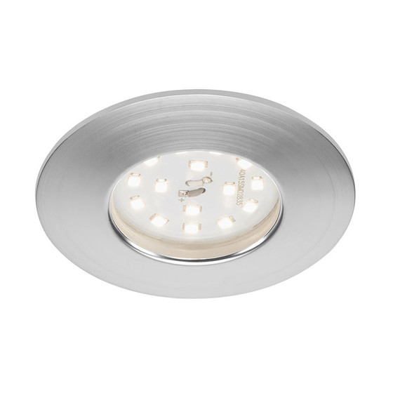 Briloner 7295-019 LED Einbauleuchten Set Aluminium rund 6,5W IP44 3-Stufen-Dimmbar inkl. Leuchtmittel