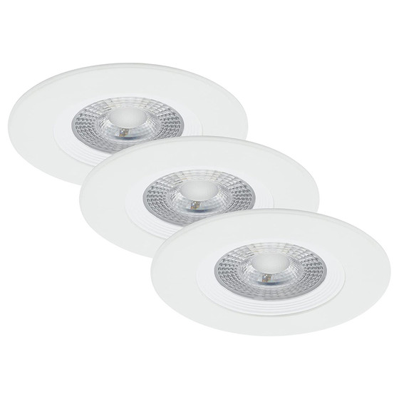 Briloner 7280-036 LED Einbauleuchten Set Weiß rund 3x5W IP23 inkl. Leuchtmittel