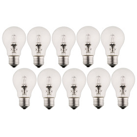 10 x Halogen Lampen A55 18W = 23W E27 klar dimmbar...
