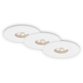 Briloner 7240-036 LED Einbauleuchten Set Weiß rund 3x1,8W...