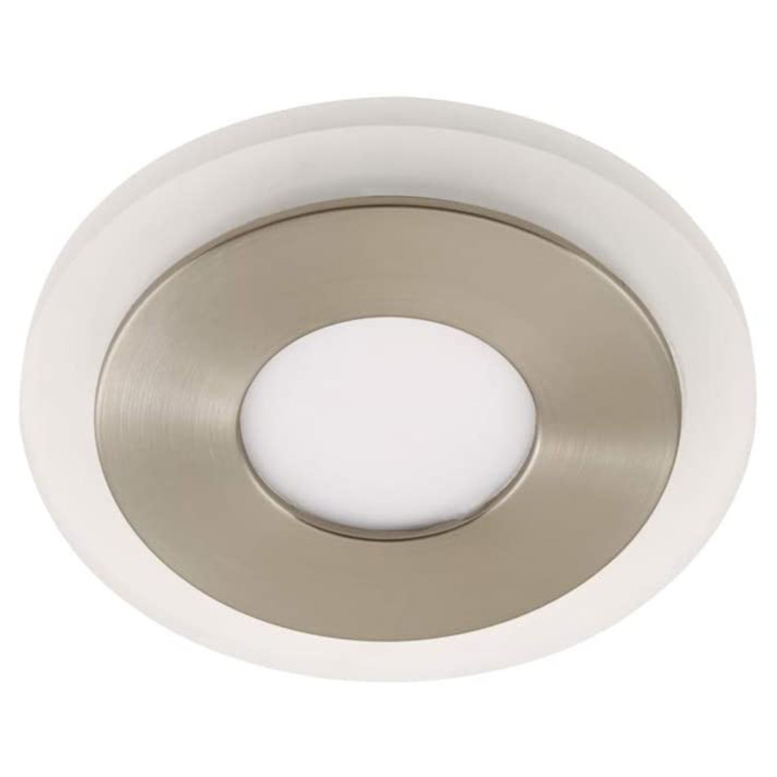 BRILONER Leuchten Applique LED A Parete, Nickel Satinato, 3W, GU10, Con Vetro Satinato | Ideale Per Soggiorno O Camera