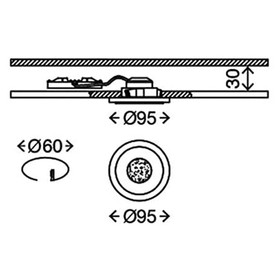 Briloner 7258-019 LED Einbauleuchten Set Aluminium rund 7W IP23 schaltbarer Leuchtrand inkl. Leuchtmittel