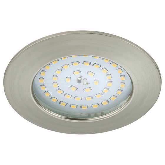 Briloner 7233-012 LED Einbauleuchten Set Nickel matt rund...