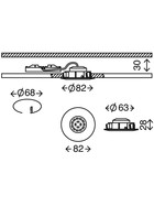 Briloner 7209-019 LED Einbauleuchten Set Aluminium rund 5W IP23 schwenkbar inkl. Leuchtmittel