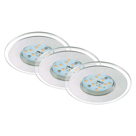 Briloner 7257-039 LED Einbauleuchten Set Aluminium 3x5,5W...