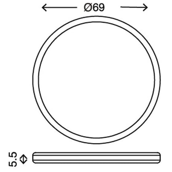 4er-Set Briloner 7224-040 Diffusor-Aufsatz Ø6,9cm Weiß...