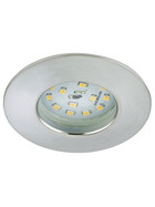 Briloner 7204-019 LED Einbauleuchten Set Aluminium rund 5W IP44 inkl. Leuchtmittel