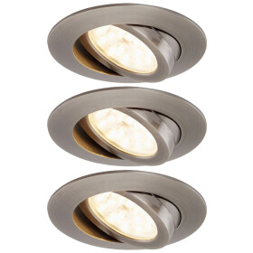 Briloner 7209-031 LED Einbauleuchten Set Schwarz rund...