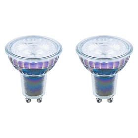 6 x LED Leuchtmittel Glas Reflektor 5,5W = 50W GU10 Linse 345lm warmweiß 2700K Ra>90 36° DIMMBAR