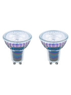 6 x LED Leuchtmittel Glas Reflektor 5,5W = 50W GU10 Linse 345lm warmweiß 2700K Ra>90 36° DIMMBAR