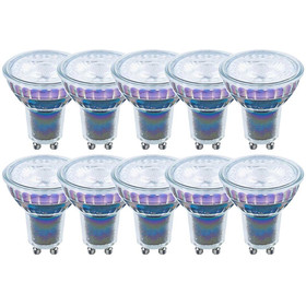 10 x LED Leuchtmittel Glas Reflektor 5,5W = 50W GU10...