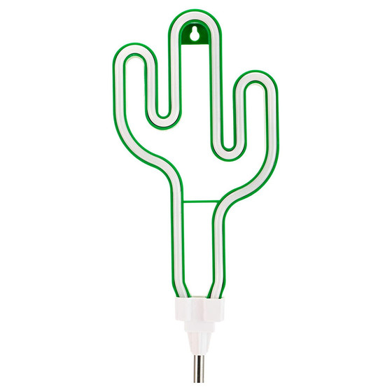 Paulmann Pauleen LED Solar Erdspie Sunshine Kaktus Neon Grn Silber IP44 Akku