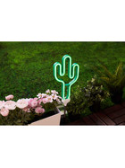 Paulmann Pauleen LED Solar Erdspieß Sunshine Kaktus Neon Grün Silber IP44 Akku
