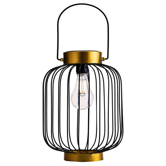 Paulmann Pauleen LED Solar Erdspie Laterne Sunshine Wonder Schwarz Gold IP44 warmwei 3000K Akku