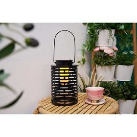 Paulmann Pauleen LED Solar Erdspieß Laterne & Tischlampe Sunshine Lover Schwarz IP44 extra warmweiß 1900K