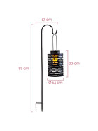 Paulmann Pauleen LED Solar Erdspieß Laterne & Tischlampe Sunshine Lover Schwarz IP44 extra warmweiß 1900K