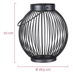 Paulmann Pauleen LED Solar Laterne Tischlampe Sunshine Harmony Grau Ø16,5cm außen IP44 warmweiß 3000K