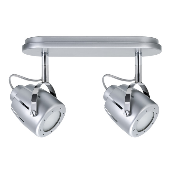 Paulmann 666.15 Mega Strahler 2x11W GU10 chrom matt inkl....
