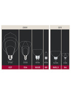 Paulmann Smart Home LED Filament Leuchtmittel Birne 4,7W E27 klar 470lm CCT 2200K-6500K dimmbar Zigbee