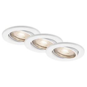Briloner 7149-036 LED Einbaustrahler Weiß rund IP23...