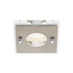 Briloner 7215-012 LED Einbauleuchte Nickel eckig IP44 5W...