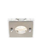 Briloner 7215-012 LED Einbauleuchte Nickel eckig IP44 5W Modul inkl. Leuchtmittel