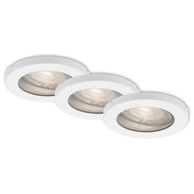 Briloner 7181-036 LED Einbaustrahler Weiß rund IP65 3x5W...