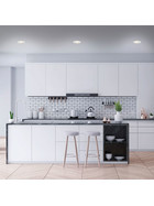 Briloner 7219-036 LED Einbaustrahler Weiß rund IP23 3x5W GU10 Dimmbar schwenkbar inkl. Leuchtmittel