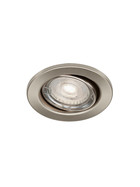 Briloner 8315-012 LED Einbaustrahler Nickel rund IP23 5W GU10 schwenkbar inkl. Leuchtmittel