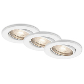 Briloner 7144-036 LED Einbaustrahler Weiß rund IP23...