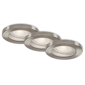 Briloner 7181-032 LED Einbaustrahler Nickel rund IP65...