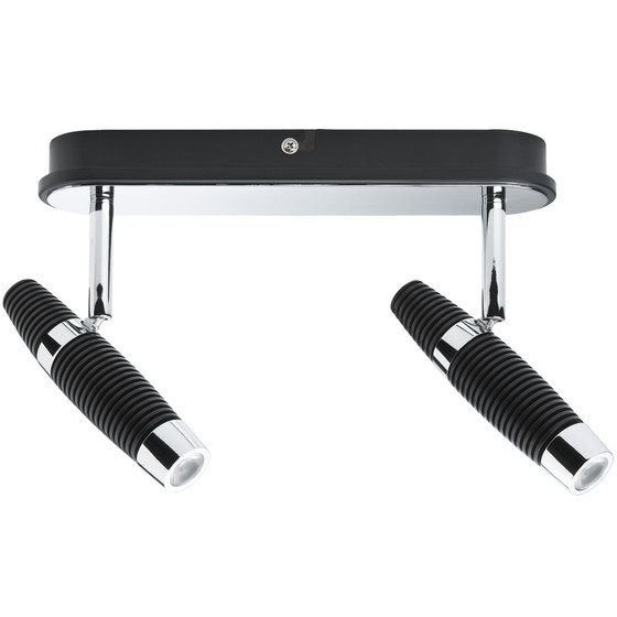 Paulmann 601.59 Channel Strahler LED 2x10W schwarz/chrom...