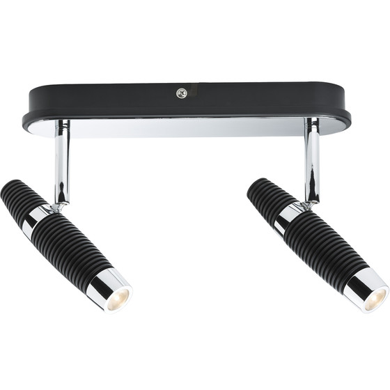 Paulmann 601.59 Channel Strahler LED 2x10W schwarz/chrom...