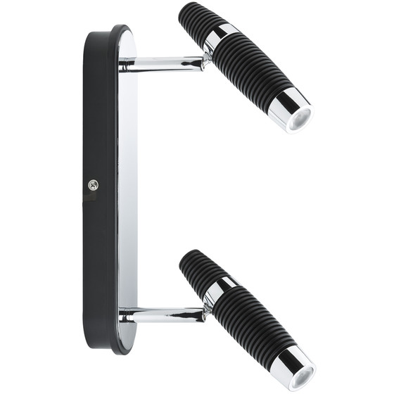Paulmann 601.59 Channel Strahler LED 2x10W schwarz/chrom...