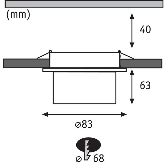 3 x Paulmann 920.21 LED Einbauleuchten-Set Quality Line...