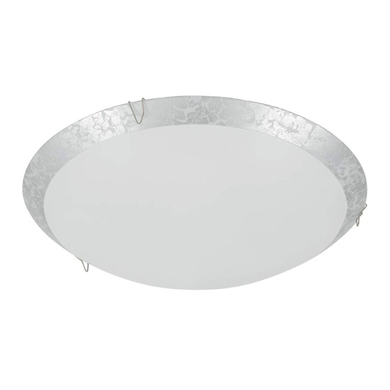 Briloner 3331-014 LED Deckenleuchte Weiß/Silber Ø30cm 8,4W 900lm 4000K Neutralweiß 