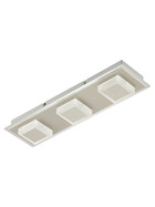 Briloner 3532-031 LED Wand- und Deckenleuchte Silber 3 x 5W 1200lm 3000K warmweiß