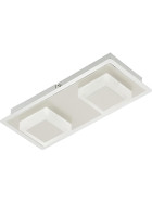 Briloner 3532-021 LED Wand- & Deckenleuchte 2 x 4,8W 28cm 800lm 3000K warmweiß