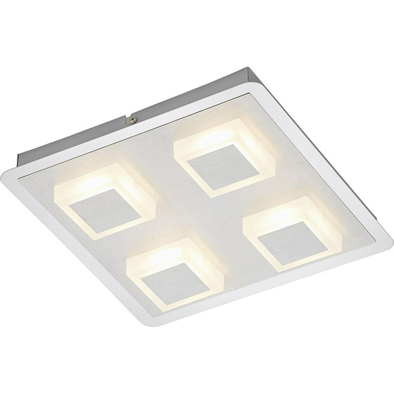 Briloner 3532-041 LED Deckenleuchte Silber 4 x 5W 1600lm 3000K warmweiß