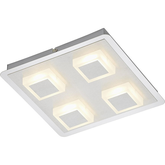 Briloner 3532-041 LED Deckenleuchte Silber 4 x 5W 1600lm 3000K warmweiß 