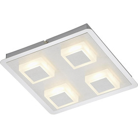 Briloner 3532-041 LED Deckenleuchte Silber 4 x 5W 1600lm...